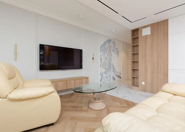 Moderna Central Luxury Apartment With Parking In Gdynia By Noclegi Renters